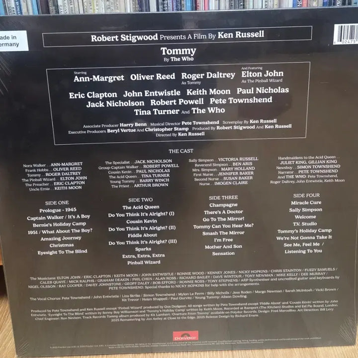 [BUNJANG] The Who Tommy OST 2LP Vinyl Record (Sealed) / The Who Tommy  OST 바이닐 레코드 2LP 미개봉