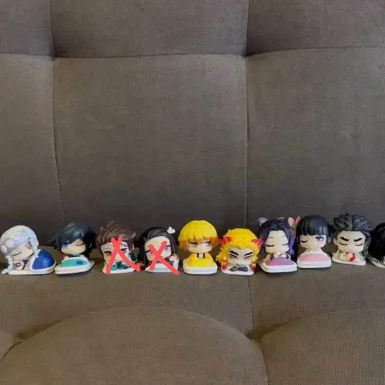 [BUNJANG] Demon Slayer Onemutan Gacha Figures Bundle Set / 귀멸의칼날 귀칼 오네무탄 가챠 피규어 일괄 판매