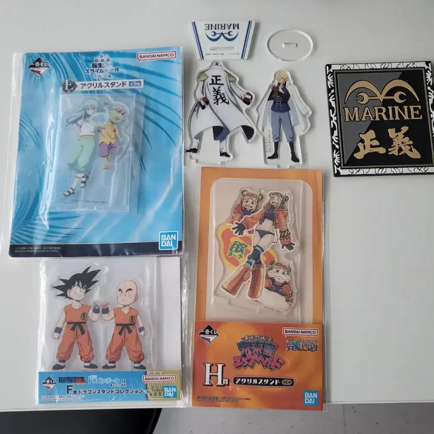 [BUNJANG] Bandai Ichiban Kuji Dragon Ball, One Piece, That Time I Got Reincarnated as a Slime Acrylic Stand / 반다이 이치방쿠지 하위상 드래곤볼/원피스/전생슬 아크릴 스탠드 굿즈