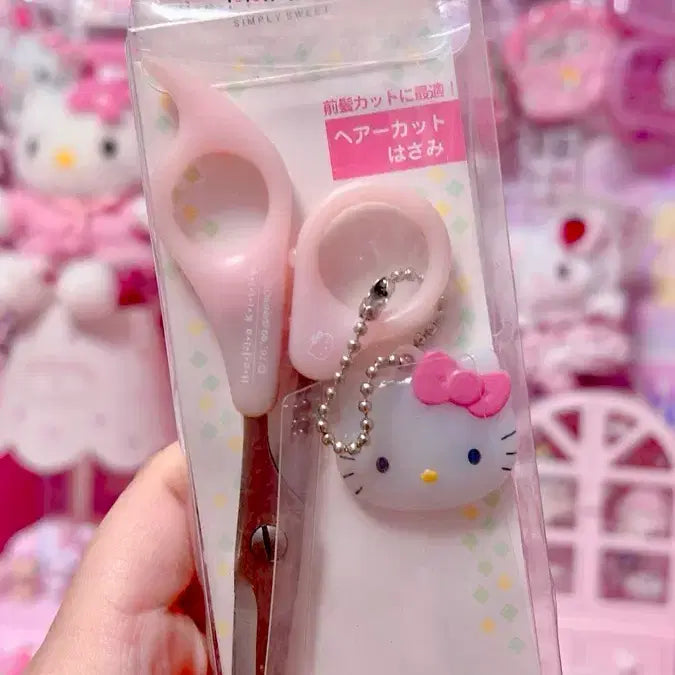 [BUNJANG] Hello Kitty Vintage Scissors with Mini Mirror / 고전키티가위 헬로키티가위
