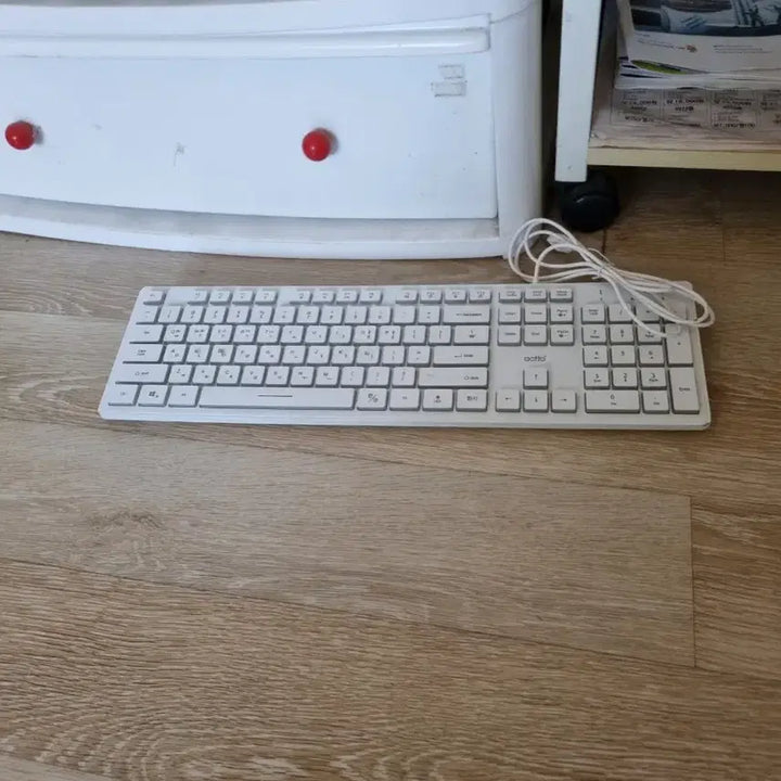 [BUNJANG] Actto White Wired Keyboard / Actto 화이트 유선 키보드