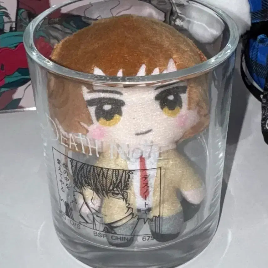 [BUNJANG] Death Note Light Yagami Kuji Cup &amp; Caplico Plush Bundle Set / 데스노트 쿠지 E상 라이토 컵 카푸코 누이 일괄