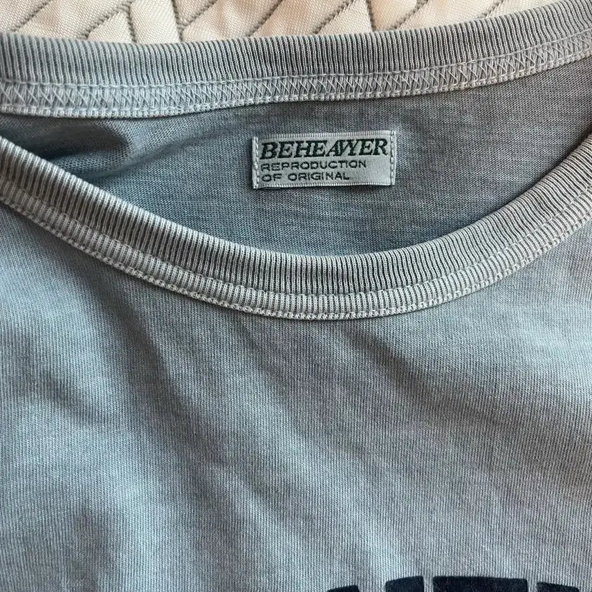 [BUNJANG] Behave Dye T-Shirt Blue / 비헤비어 티셔츠 다이드 블루