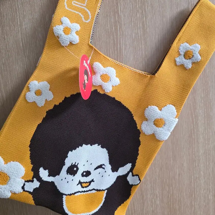 [BUNJANG] Monchhichi Knitted Bag / 몬치치 가방