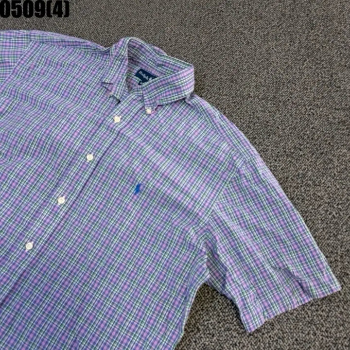 [BUNJANG] Polo Ralph Lauren Check Short Sleeve Shirt / 폴로 랄프로렌 체크 반팔 셔츠 M | 0509