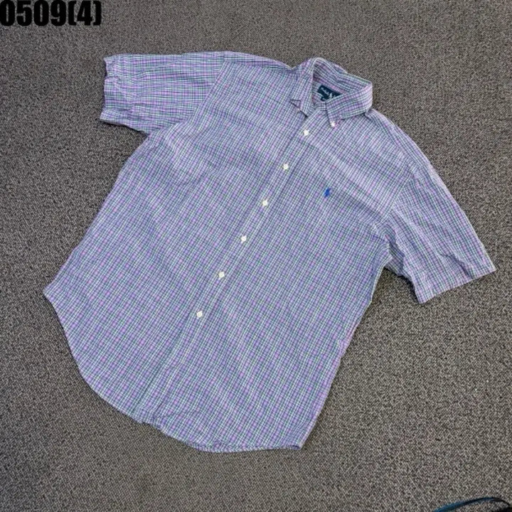 [BUNJANG] Polo Ralph Lauren Check Short Sleeve Shirt / 폴로 랄프로렌 체크 반팔 셔츠 M | 0509
