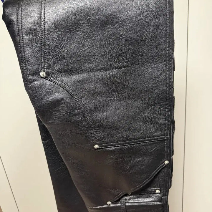 [BUNJANG] FROMWITH Archive Leather Work Pants / [3] 파프롬왓 파아카이브 레더 워크팬츠