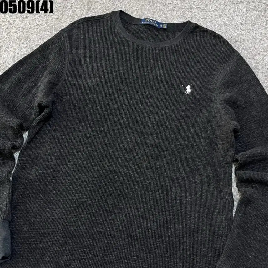 [BUNJANG] Polo Ralph Lauren Waffle Long Sleeve Black XL / 폴로 랄프로렌 와플 롱슬리브 블랙 XL | 0509
