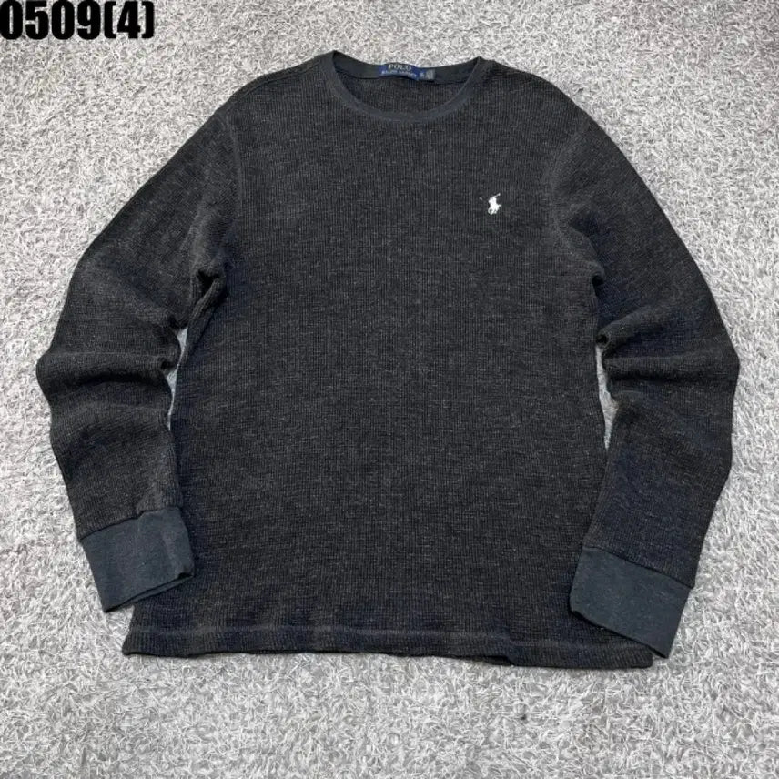 [BUNJANG] Polo Ralph Lauren Waffle Long Sleeve Black XL / 폴로 랄프로렌 와플 롱슬리브 블랙 XL | 0509