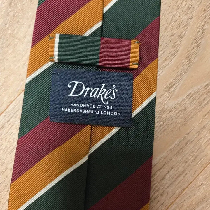 [BUNJANG] Drakes Striped Silk Cotton Blend Tie / 드레익스 넥타이 팝니다.