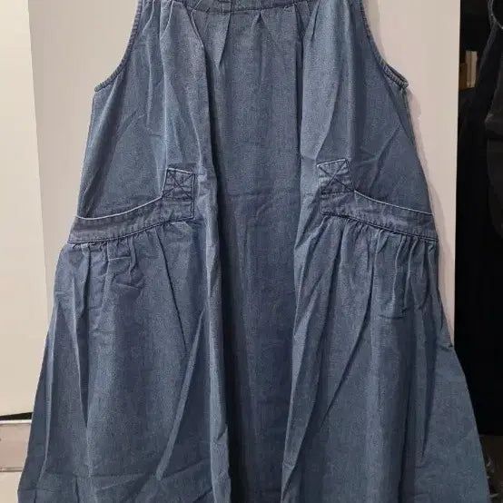 [BUNJANG] Denim Overall Dress Skirt / 데님 멜빵 원피스 청멜빵 스커트