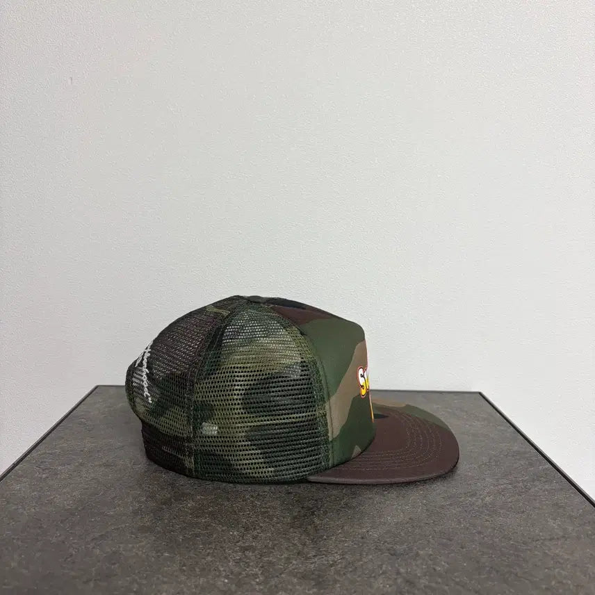 [SOLD OUT] (OS) 슈프림 5패널 볼캡 모자 선인장 비프 카모 메쉬백