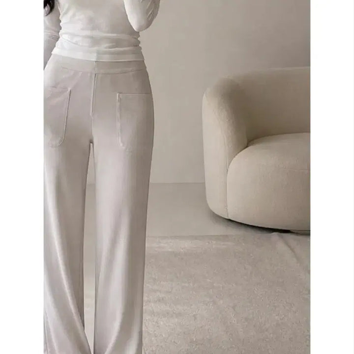 [BUNJANG] Imported Ivory Wide Leg Slacks / 수입의류 아이보리 와이드 슬랙스 교신가능