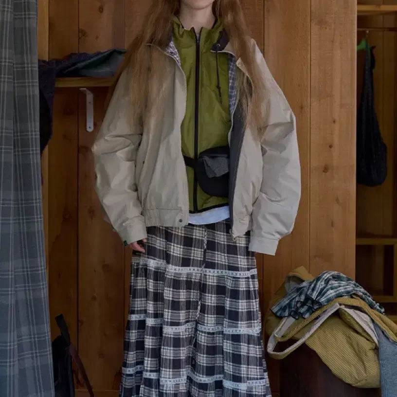 [BUNJANG] NOCONTENTS Beige Cotton Reversible Jumper / 노컨텐츠 베이지 코튼 리버시블 점퍼