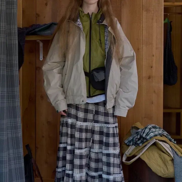[BUNJANG] NOCONTENTS Beige Cotton Reversible Jumper / 노컨텐츠 베이지 코튼 리버시블 점퍼
