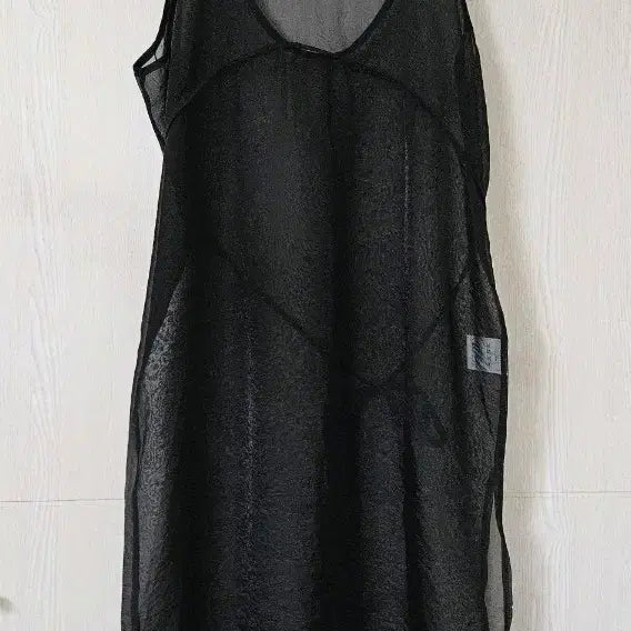 [BUNJANG] High-Quality See-Through Layered Bustier Long Dress / 고퀄 시스루 레이어드 뷔스티에 롱원피스