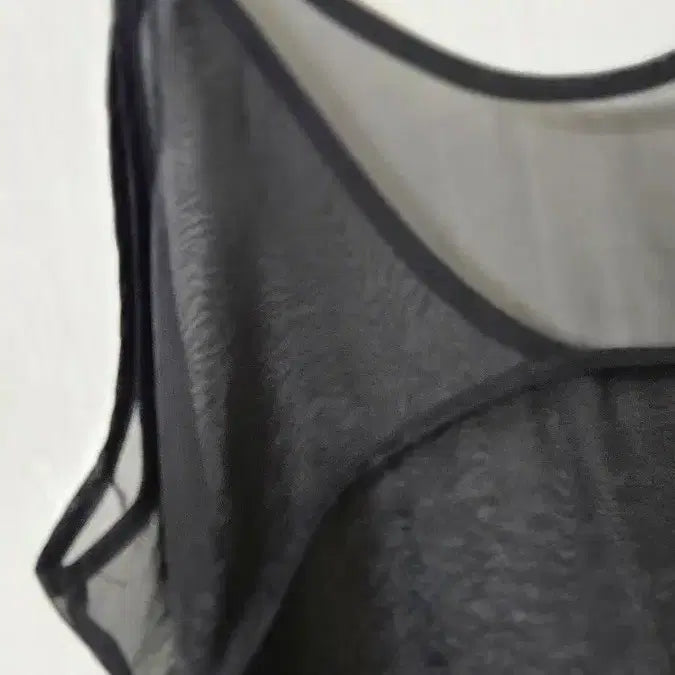 [BUNJANG] High-Quality See-Through Layered Bustier Long Dress / 고퀄 시스루 레이어드 뷔스티에 롱원피스