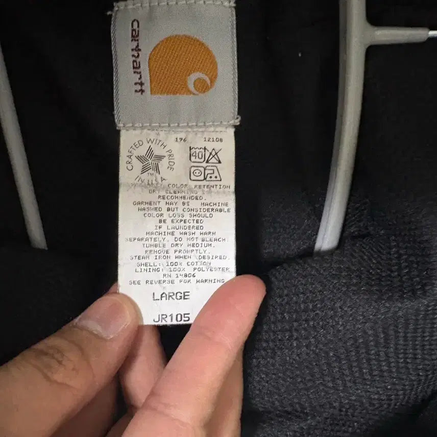 [BUNJANG] Carhartt Active Jacket JR105 Black / 칼하트  액티브자켓 JR105 블랙(L)