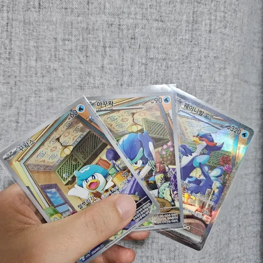 [BUNJANG] Pokemon Card Quaxly Set / 포켓몬 카드 꾸왁스 세트