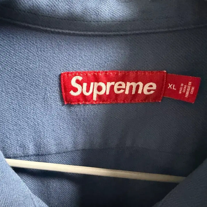 [BUNJANG] Supreme FW23 Flannel Shirt Dark Slate XL / 슈프림 플란넬 셔츠 다크 슬레이트 - 23FW XL 사이즈