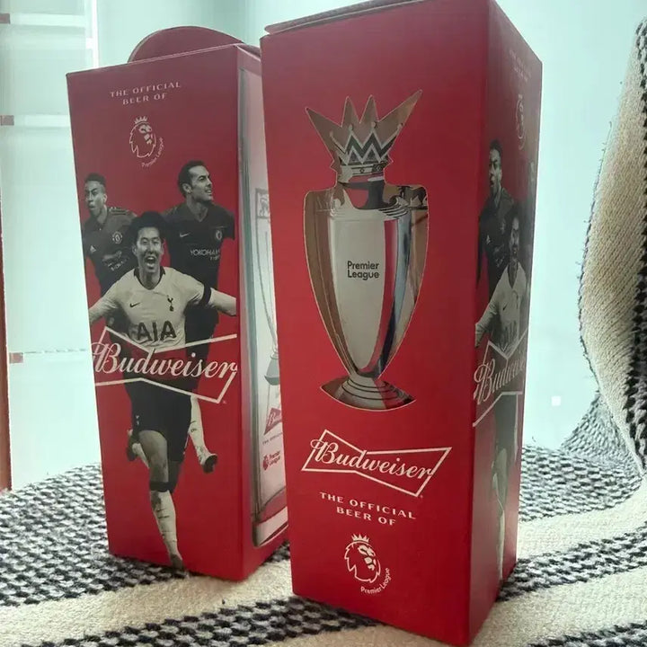 [BUNJANG] Son Heung-min Budweiser EPL Limited Edition Champion Cup Glasses (Bundle Set) / [새상품, 2개 일괄]손흥민 버드와이저 EPL 한정판 챔피온컵