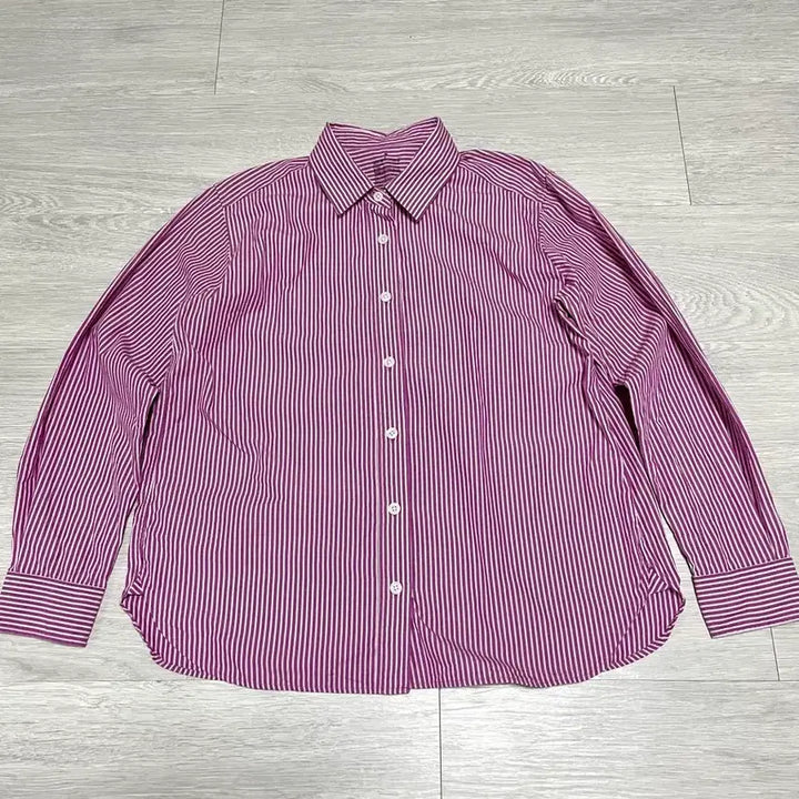[BUNJANG] Muji Washed Broad Regular Collar Long Sleeve Shirt Women&