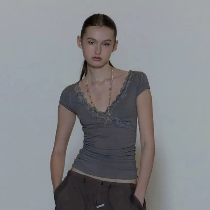 [BUNJANG] Sculptor Lace Tee / 스컬프터 레이스 티