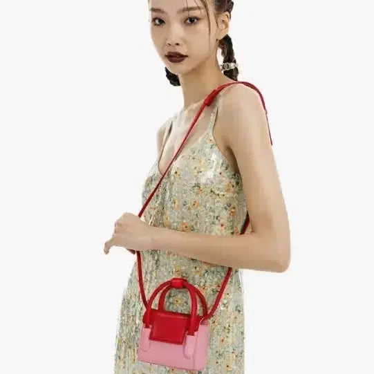 [BUNJANG] Find Kapoor Crinkled Maty Bag 12 Pink Red / 파인드카푸어 마티백 크링클드 12핑크레드