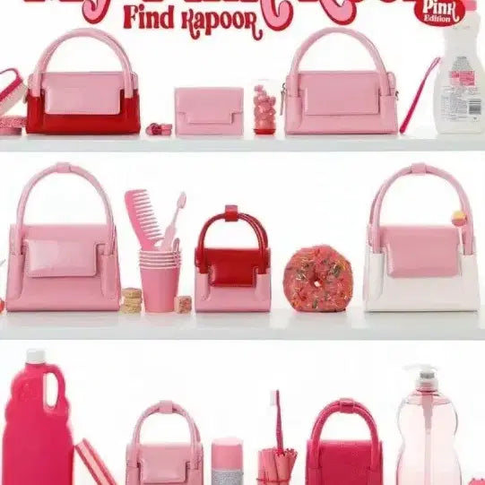 [BUNJANG] Find Kapoor Crinkled Maty Bag 12 Pink Red / 파인드카푸어 마티백 크링클드 12핑크레드