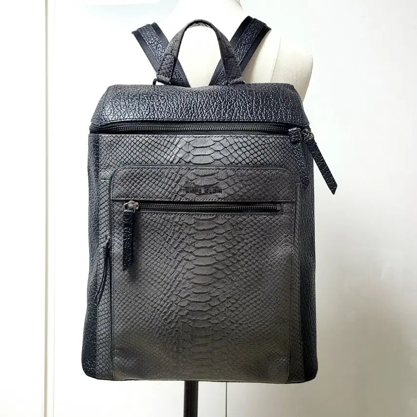 [BUNJANG] Anne Klein Leather Backpack / 정품)앤클라인 백팩 (상태굿)