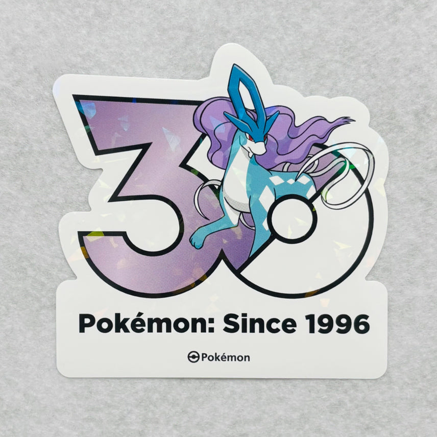 [BUNJANG] Pokemon 30th Anniversary Logo Sticker (Suicune) / 포켓몬스터 30주년 로고 스티커 (스이쿤)