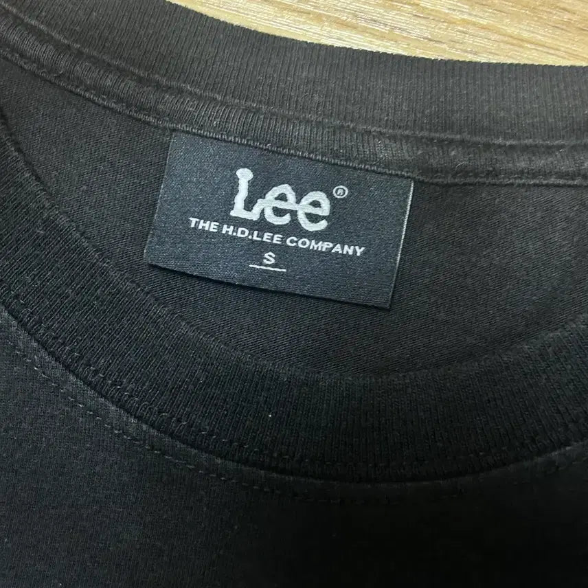 [BUNJANG] Lee Big Logo Short Sleeve T-Shirt Black / [S] Lee 리 빅로고 반팔 티셔츠 블랙