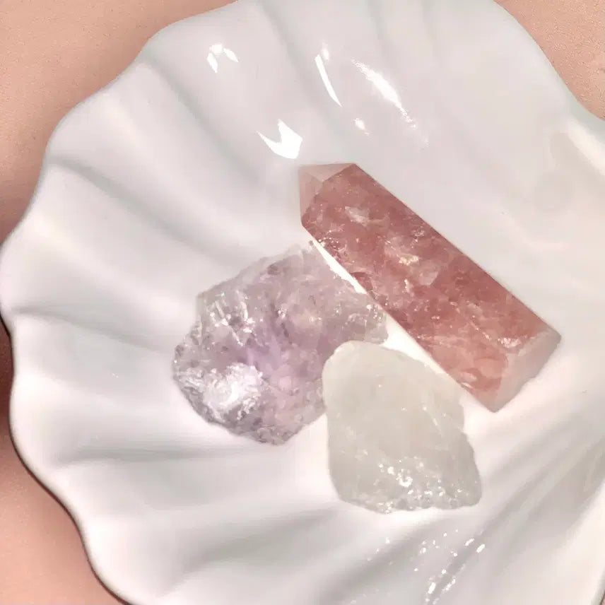 [BUNJANG] Wishstone Crystal Cluster Fairycore Strawberry Rose Stone / 위시스톤 크리스탈 원석 클러스터 힐링 스톤 페어리코어 딸기스톤 로즈