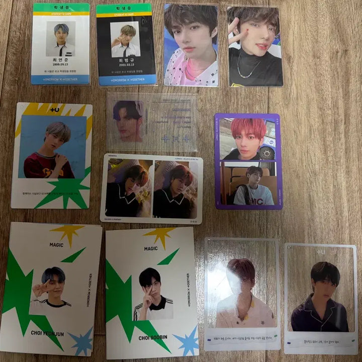 [BUNJANG] TXT Tomorrow X Together Bundle Set Photocard &amp; Student ID / 투모로우바이투게더 TXT 포토카드 굿즈 일괄