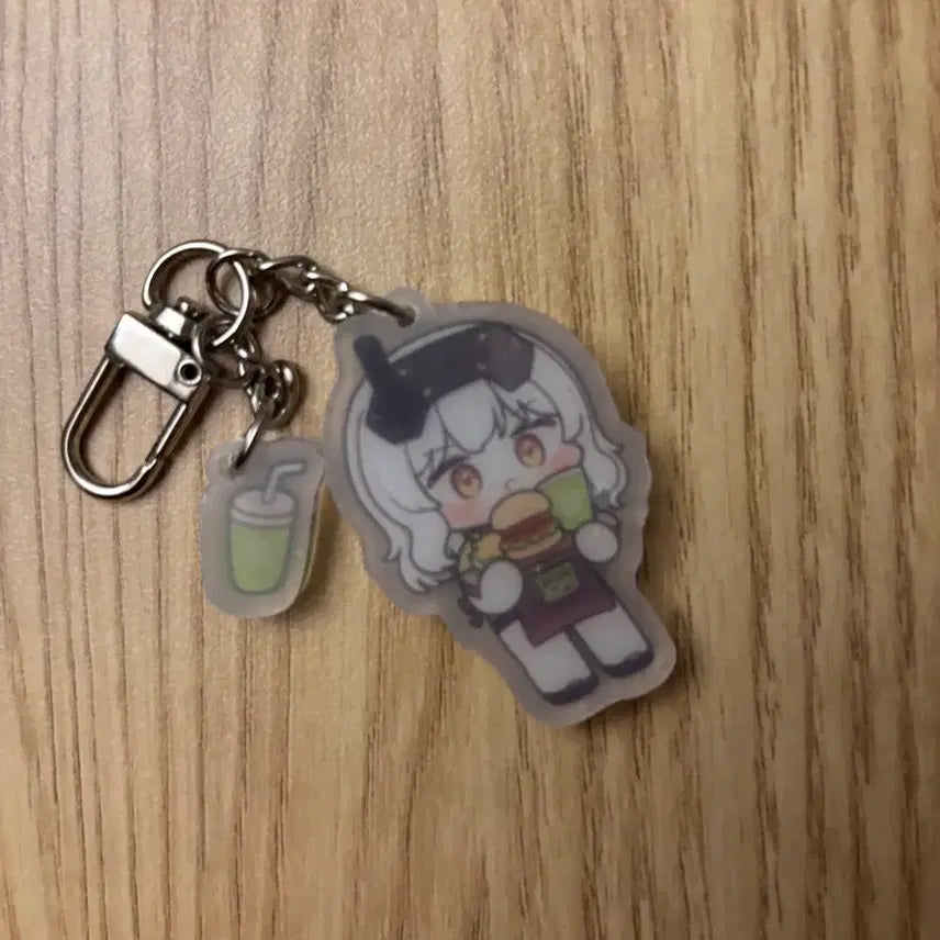 [BUNJANG] Nier: Automata Frakenburger Snow White Keyring / 니케 프랭크버거 키링 스노우화이트 스화