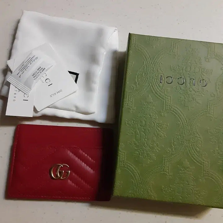 [BUNJANG] Gucci Marmont Card Wallet Red / 구찌 마몬트 카드지갑 레드