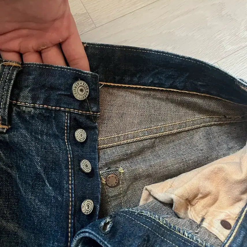 [BUNJANG] Warehouse Blue &amp; Grey Denim Pants / Warehouse blue &amp; grey 웨어하우스 블루앤그레이 데님 팬츠