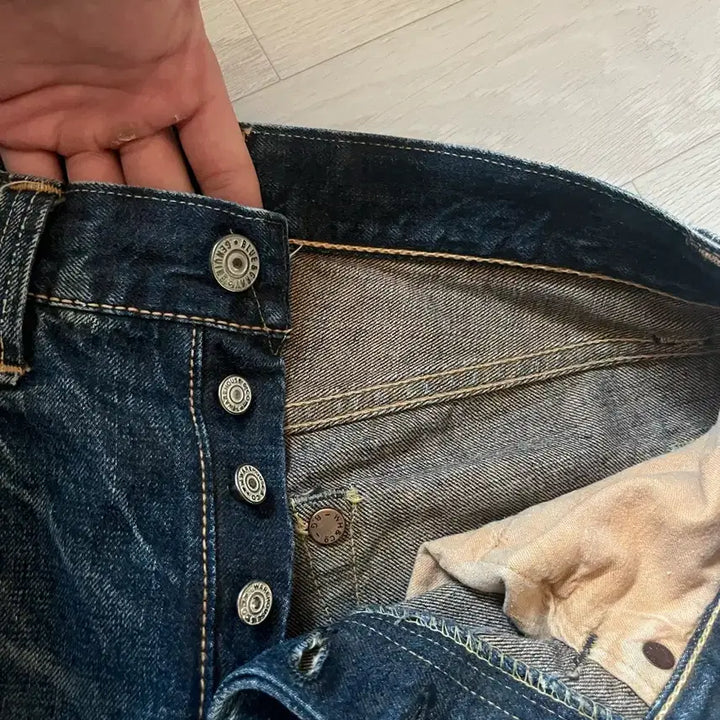 [BUNJANG] Warehouse Blue &amp; Grey Denim Pants / Warehouse blue &amp; grey 웨어하우스 블루앤그레이 데님 팬츠