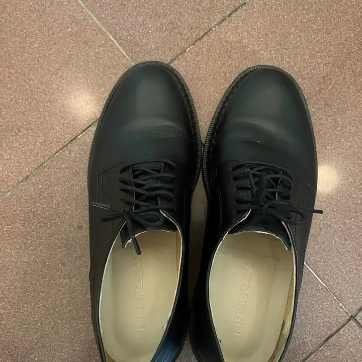 [BUNJANG] Firenze Atelier Derby Shoes Black 255 / 피렌체 아뜨리에 더비슈즈 블랙 255