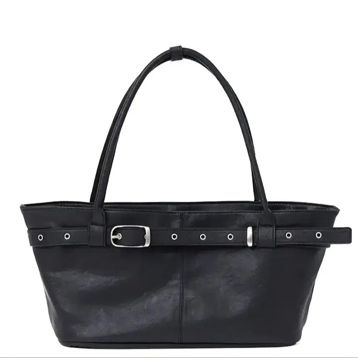 [BUNJANG] Yeomim Belted Boat Bag Black / 여밈 벨티드 보트백 블랙