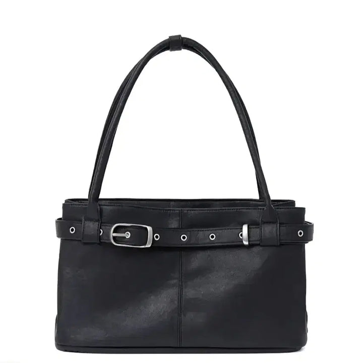 [BUNJANG] Yeomim Belted Boat Bag Black / 여밈 벨티드 보트백 블랙
