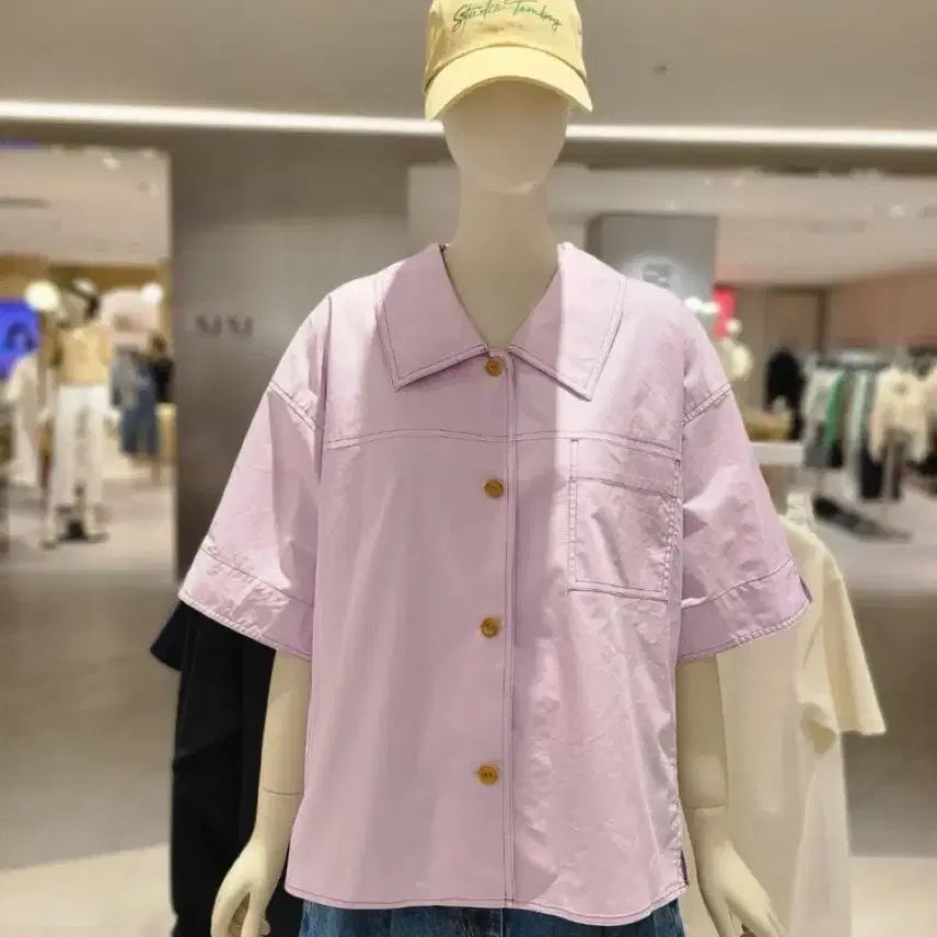 [BUNJANG] Studio Tomboy 24 Pocket Collar Shirt Free Size / 스튜디오톰보이 24 포켓 카라 셔츠 F