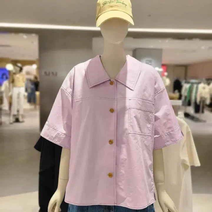 [BUNJANG] Studio Tomboy 24 Pocket Collar Shirt Free Size / 스튜디오톰보이 24 포켓 카라 셔츠 F