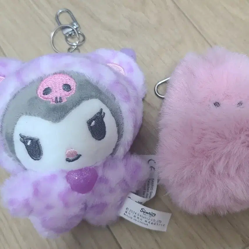 [BUNJANG] Sanrio Kuromi Gyaru Kuma Plush Keyring (Opened) / 산리오 쿠로미 갸루쿠마 인형 키링 개봉상품 판매