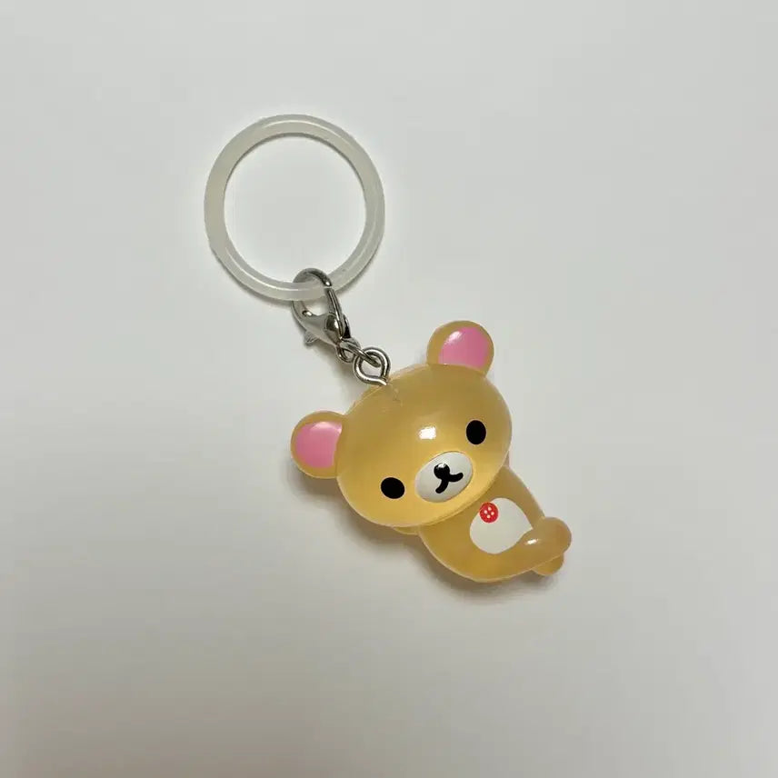 [BUNJANG] Rilakkuma Korilakkuma Clear Pouch Keyring / 리락쿠마 클리어 메지루시 코리락쿠마 인형 키링 파우치 고전