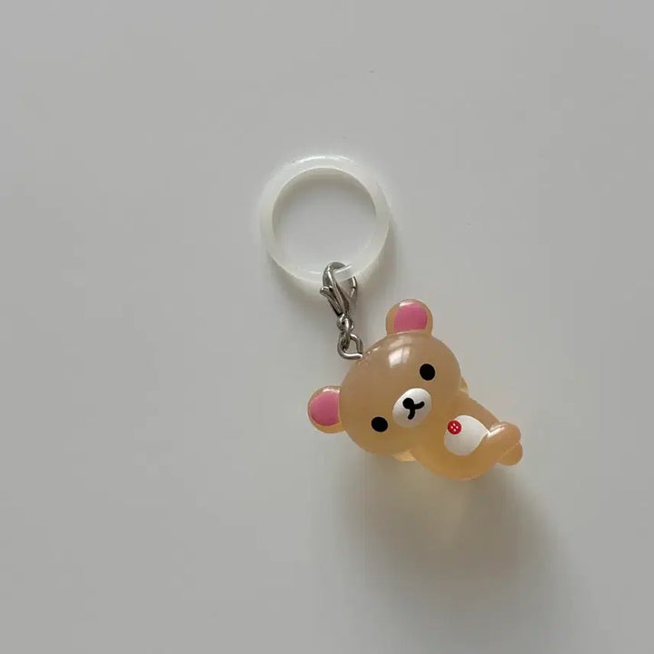 [BUNJANG] Rilakkuma Korilakkuma Clear Pouch Keyring / 리락쿠마 클리어 메지루시 코리락쿠마 인형 키링 파우치 고전