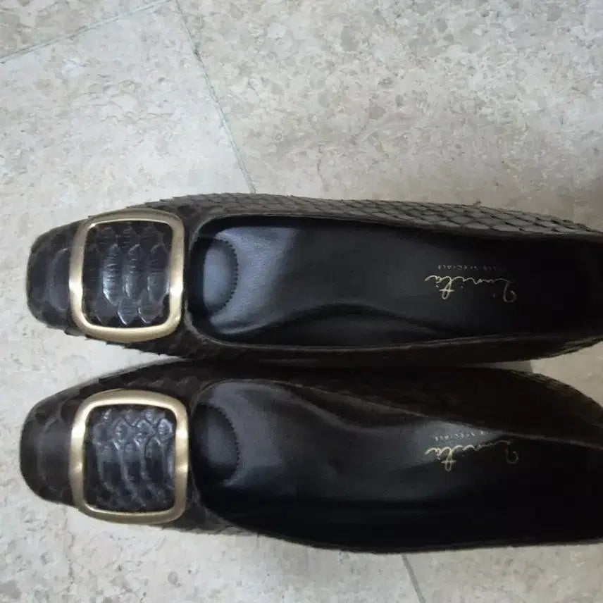 [BUNJANG] Brown Leather Buckle Dress Shoes 250 / 구두 갈색 오천원 250