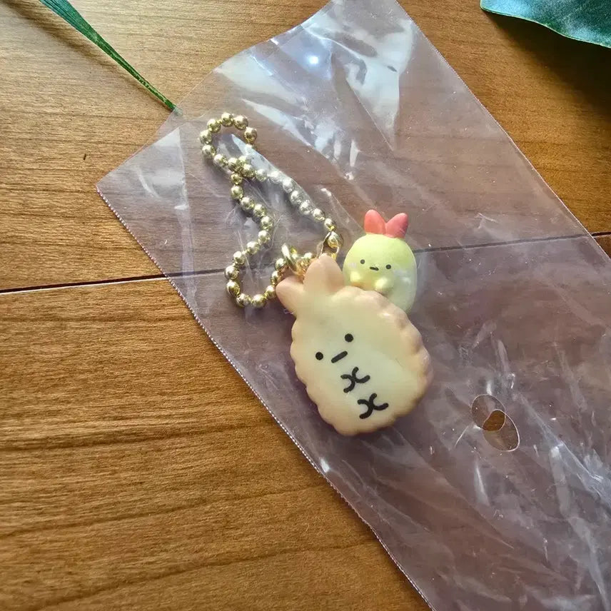 [BUNJANG] Sumikko Gurashi Tempura Tail Keychain (Opened) / (단순개봉) 스미코구라시 새우튀김 꼬리 키링