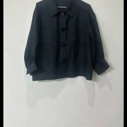 [BUNJANG] Black Linen Shirt Jacket / 블랙 린넨 셔츠 자켓  66