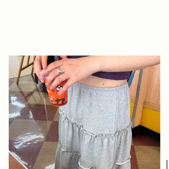 [BUNJANG] Love By Mood Easy Pibi Midi Skirt / 러브바이무드 / Easy Pibi Midi Skirt 새상품 탹달림